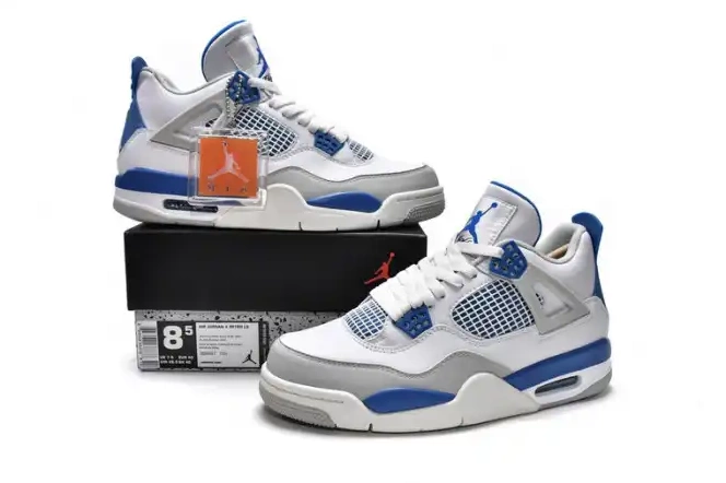 MaikeSneakers 308497-105 Air Jordan Retro 4 Blue (2012) Military 0514